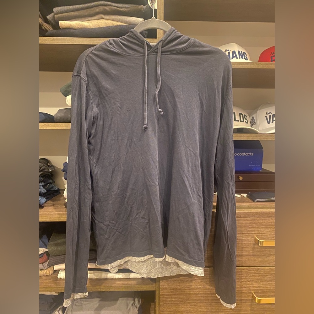 VINCE men’s double layer hoodie